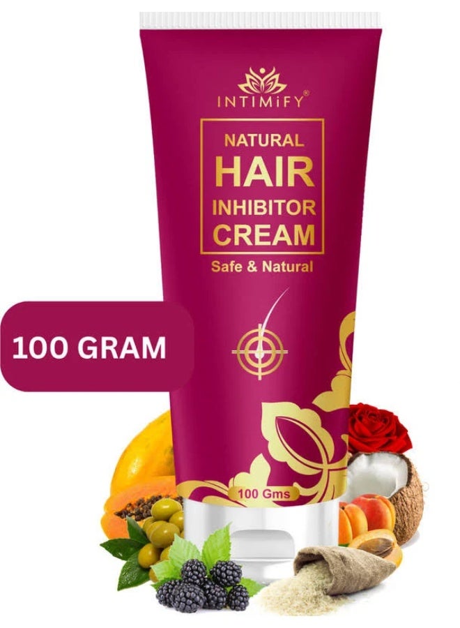 INTIMIFY Hair Inhibitor Cream, Hair Inhibitor Permanent, Hair Inhibitor For Women, Hair Inhibitor Permanent Cream, Hair Inhibitor For Men (100 Gm) - Image 3